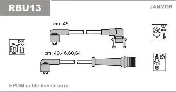 Комплект проводов зажигания FACET 47152