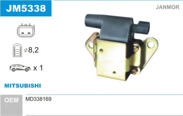 Катушка зажигания JANMOR JM5338