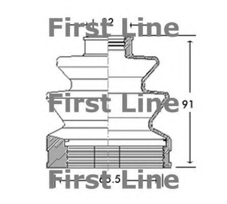 Пыльник, приводной вал FIRST LINE FCB2712