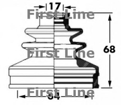 Пыльник, приводной вал FIRST LINE FCB6035