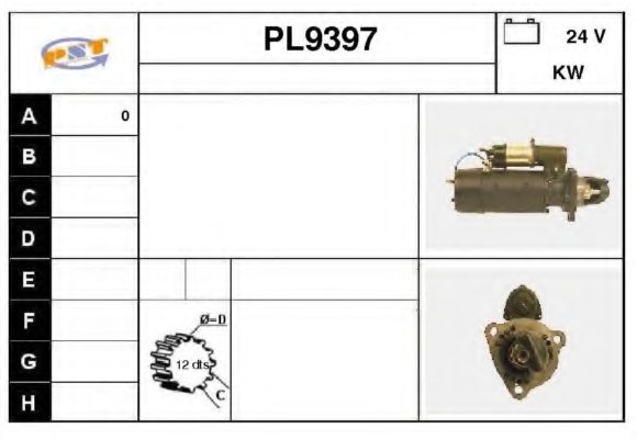 Стартер SNRA PL9397