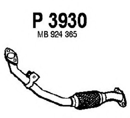 Труба выхлопного газа FENNO 3930