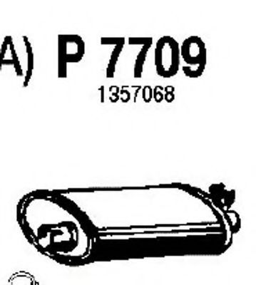 Глушитель выхлопных газов конечный FENNO P7709