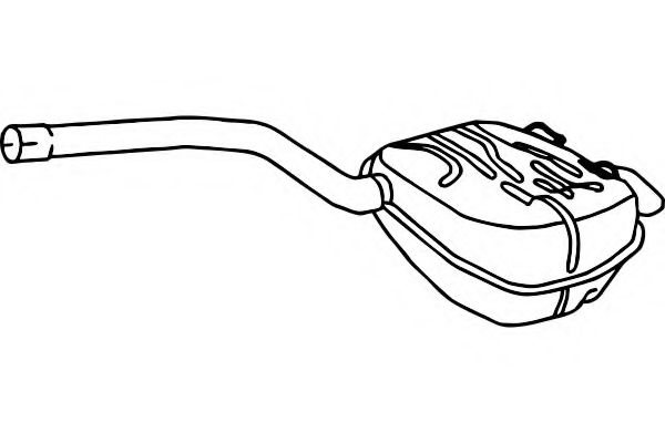 Глушитель выхлопных газов конечный FENNO P7891