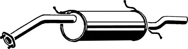 Глушитель выхлопных газов конечный ASMET 11.034