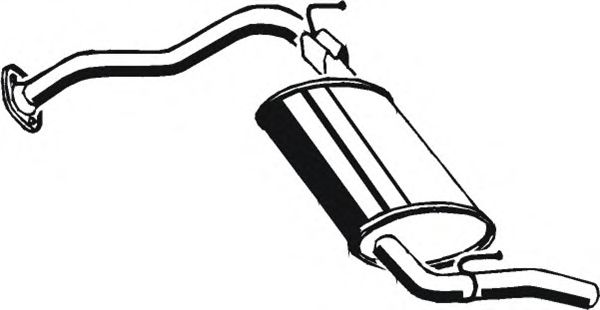 Глушитель выхлопных газов конечный ASMET 11036