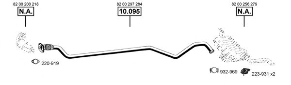 Система выпуска ОГ ASMET RE102010