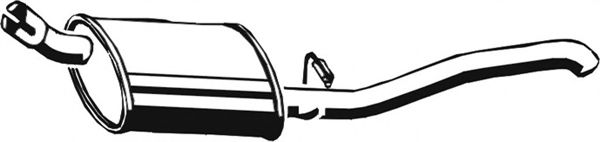 Глушитель выхлопных газов конечный ASMET 05.052