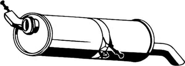 Глушитель выхлопных газов конечный ASMET 08030