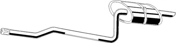 Глушитель выхлопных газов конечный ASMET 20025