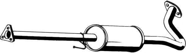 Средний глушитель выхлопных газов ASMET 13.021