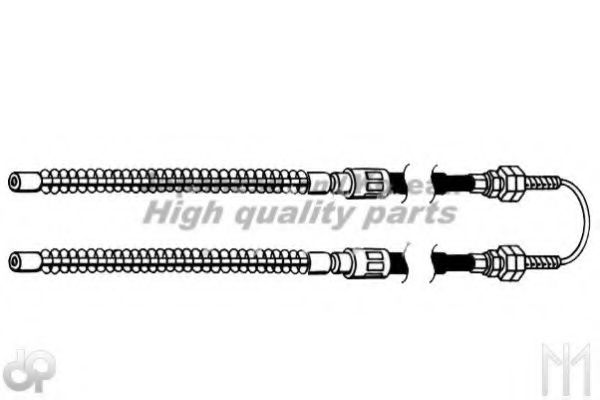 Трос, стояночная тормозная система ASHUKI 1176-6008
