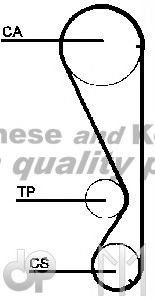 Ремень ГРМ ASHUKI D111-35