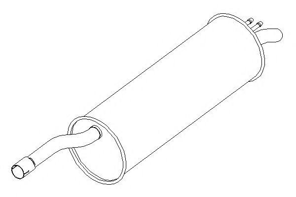 Глушитель выхлопных газов конечный ASSO 127162