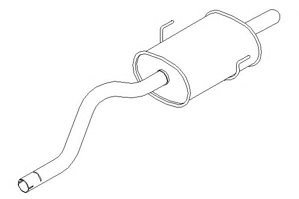Глушитель выхлопных газов конечный KLARIUS RN715B