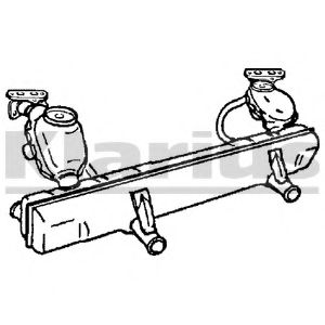 Средний глушитель выхлопных газов KLARIUS VW40X