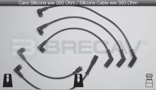 Комплект проводов зажигания BRECAV 01518