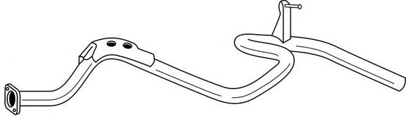 Труба выхлопного газа MTS 70047