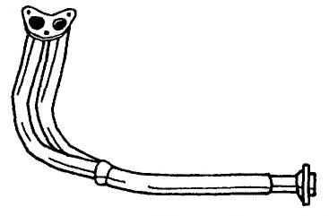 Труба выхлопного газа TESH 120043