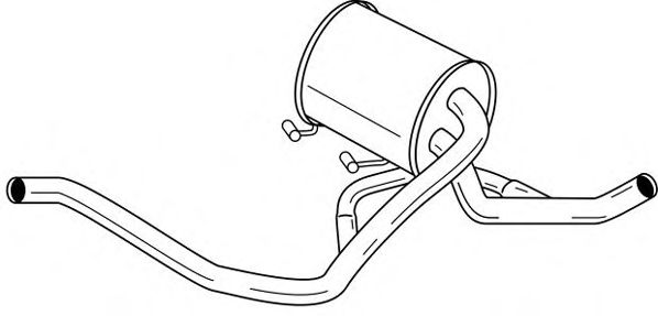 Средний глушитель выхлопных газов MTS 53590