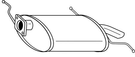 Глушитель выхлопных газов конечный SIGAM 74604