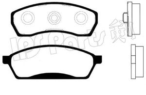 Комплект тормозных колодок, дисковый тормоз IPS Parts IBD-1798
