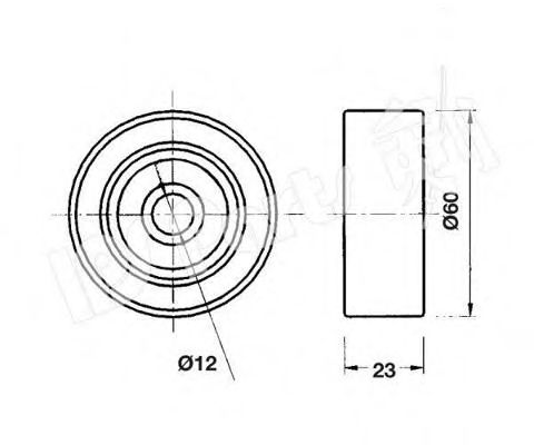 Устройство для натяжения ремня, ремень ГРМ IPS Parts ITB-6613
