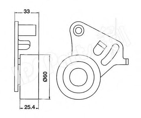 Устройство для натяжения ремня, ремень ГРМ IPS Parts ITB-6901
