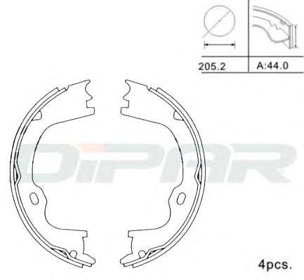 Комплект тормозных колодок DITAS DPB1009