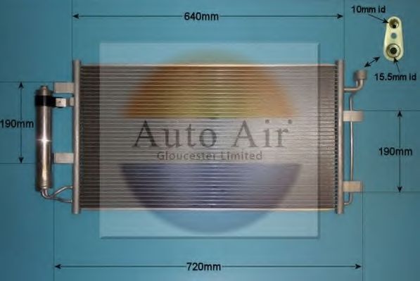 Конденсатор, кондиционер AUTO AIR GLOUCESTER 16-1400