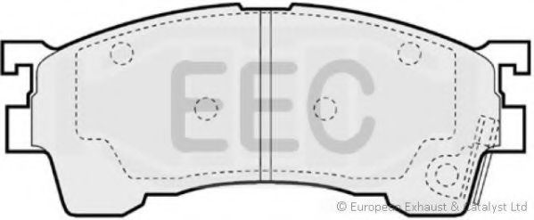 Комплект тормозных колодок, дисковый тормоз EEC BRP0765
