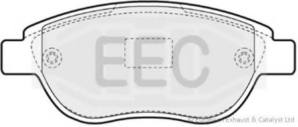 Комплект тормозных колодок, дисковый тормоз EEC BRP1548