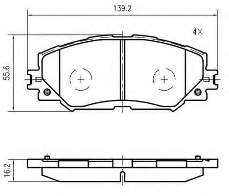 Комплект тормозных колодок, дисковый тормоз VEMA K635500