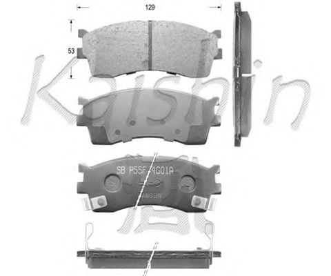 Комплект тормозных колодок, дисковый тормоз KAISHIN FK11126
