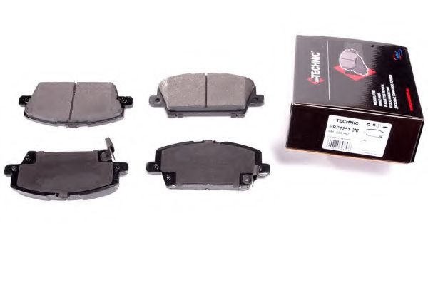 Комплект тормозных колодок, дисковый тормоз PROTECHNIC PRP1251-3M