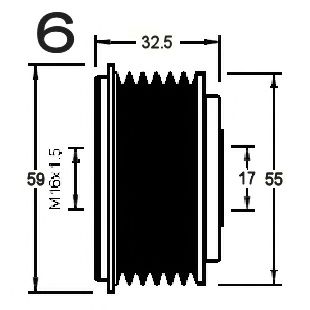 Механизм свободного хода генератора RPK 0380979
