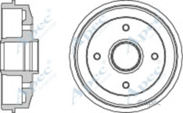 Тормозной барабан APEC braking DRM9109