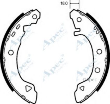 Тормозные колодки APEC braking SHU491