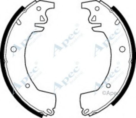 Тормозные колодки APEC braking SHU344