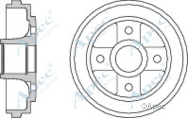 Тормозной барабан APEC braking DRM9934