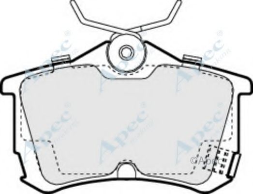 Комплект тормозных колодок, дисковый тормоз APEC braking PAD1046