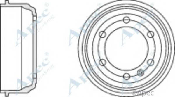 Тормозной барабан APEC braking DRM9969