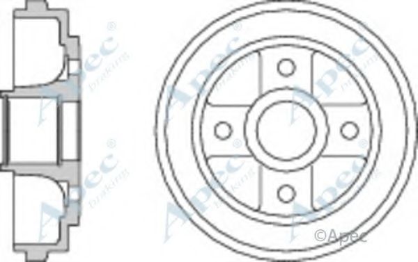 Тормозной барабан APEC braking DRM9937