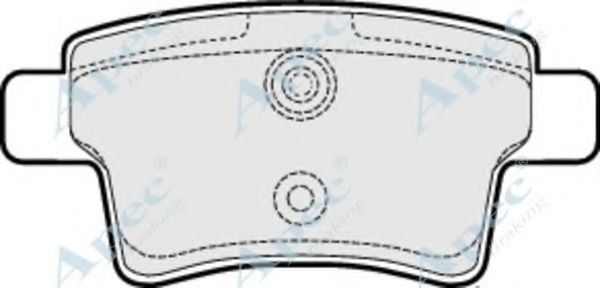 Комплект тормозных колодок, дисковый тормоз APEC braking PAD1526