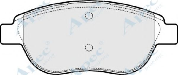 Комплект тормозных колодок, дисковый тормоз APEC braking PAD1548