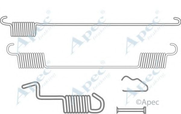 Комплектующие, тормозная колодка APEC braking KIT2038