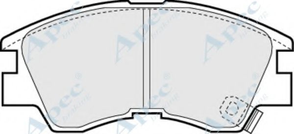 Комплект тормозных колодок, дисковый тормоз APEC braking PAD717