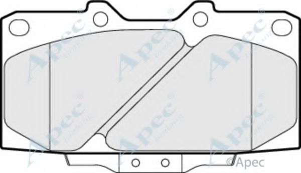 Комплект тормозных колодок, дисковый тормоз APEC braking PAD960