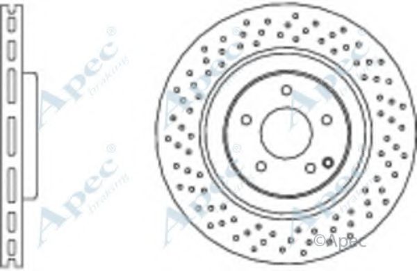 Тормозной диск APEC braking DSK2544