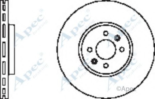 Тормозной диск APEC braking DSK2377